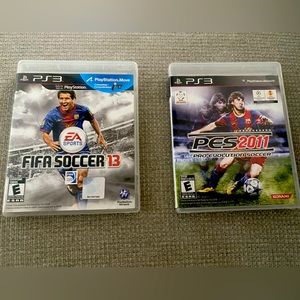 FIFA soccer 13 & PES 2011 for PlayStation 3